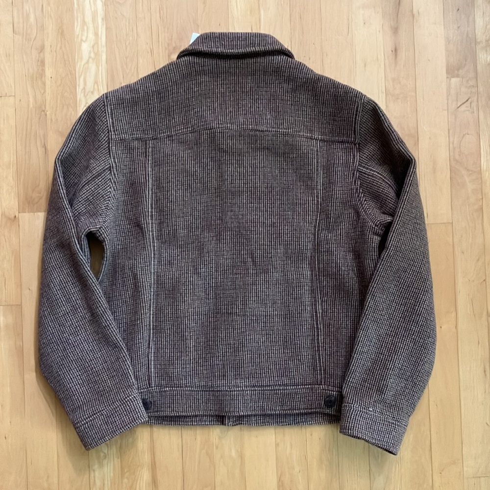 NEW Gap wool houndstooth trucker jacket Medium - Picture 16 of 16